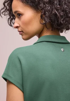 Knielanges Kleid in Unifarbe