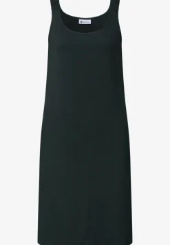 Knielanges Kleid mit gerafften Trägern