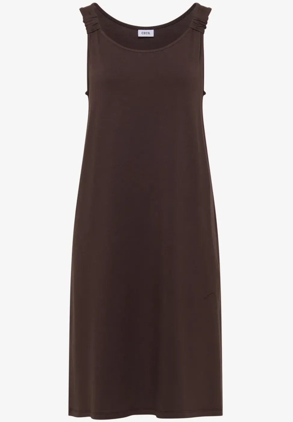 Knielanges Kleid mit Knotendetail