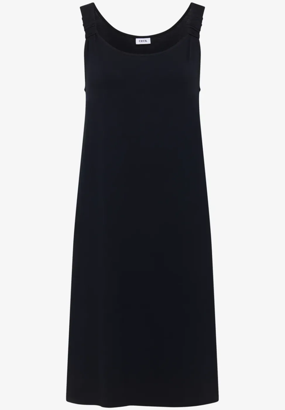 Knielanges Kleid mit Knotendetail