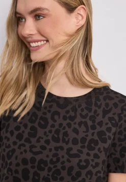 Knielanges Kleid mit Raffung