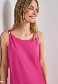 Knielanges Kleid mit Schnallendetail