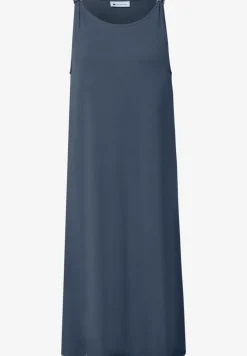 Knielanges Kleid mit Schnallendetail