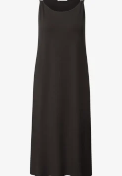 Knielanges Kleid mit Schnallendetail