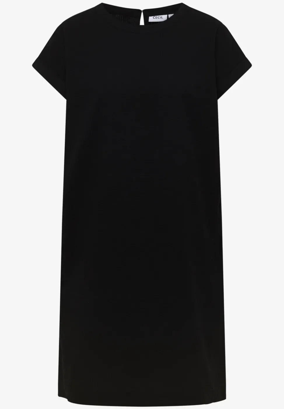 Knielanges Kleid mit Seersuckerstruktur