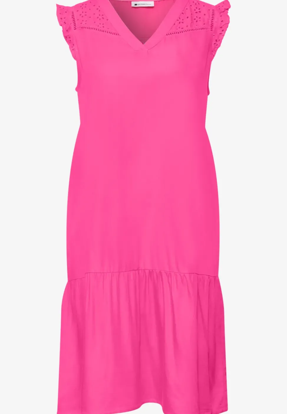 Knielanges Kleid mit Shiffley-Details