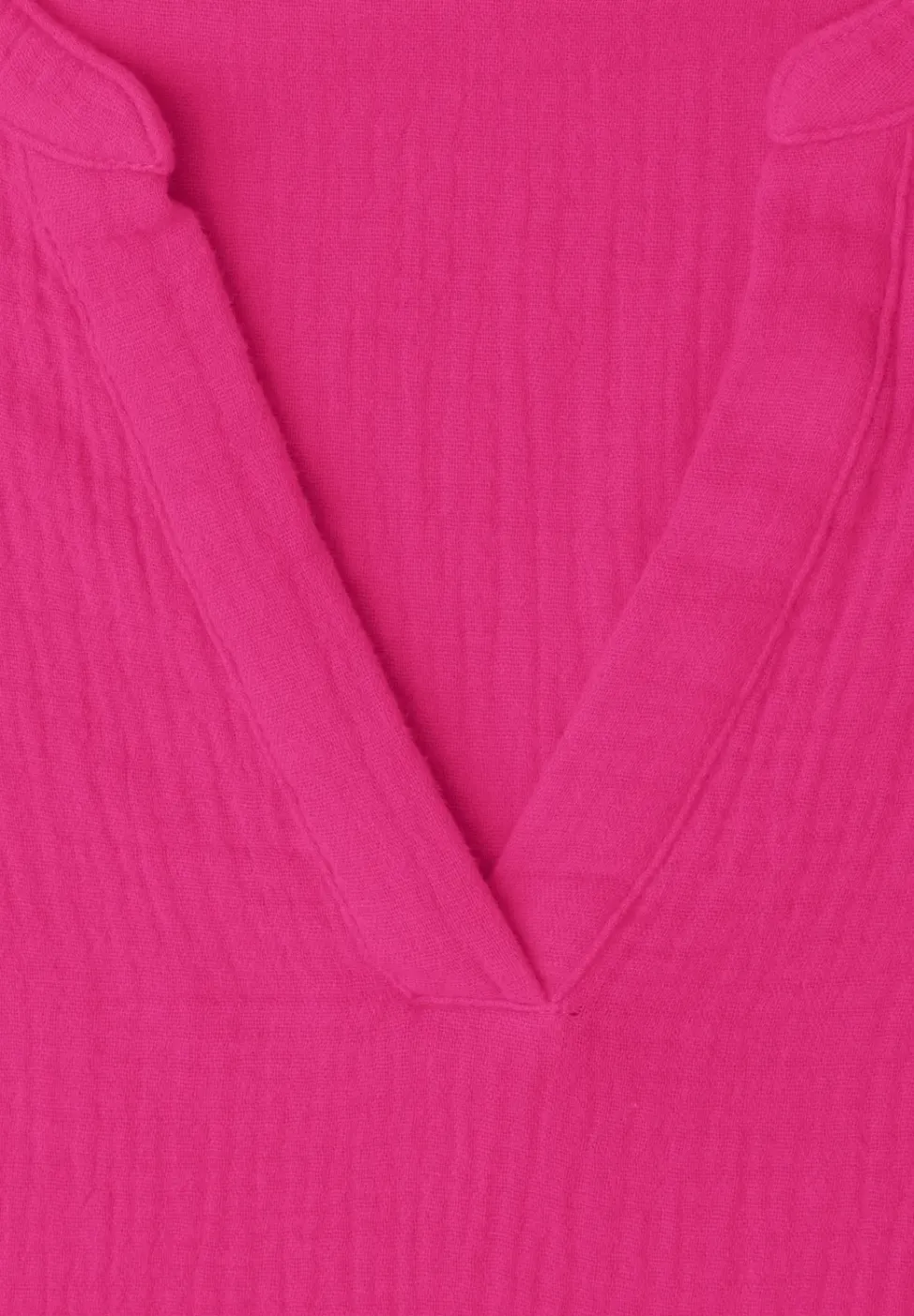 Kurzarm Bluse in Musselinqualität mit Turn-Up