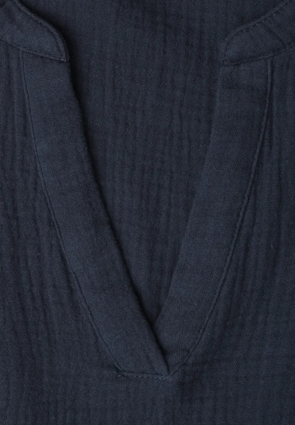 Kurzarm Bluse in Musselinqualität mit Turn-Up