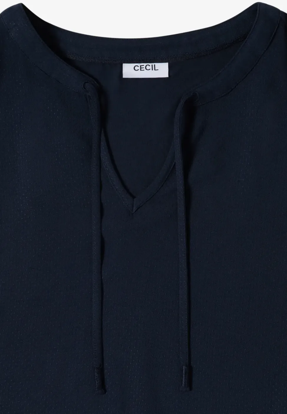 Kurzarm Bluse mit Strukturmix