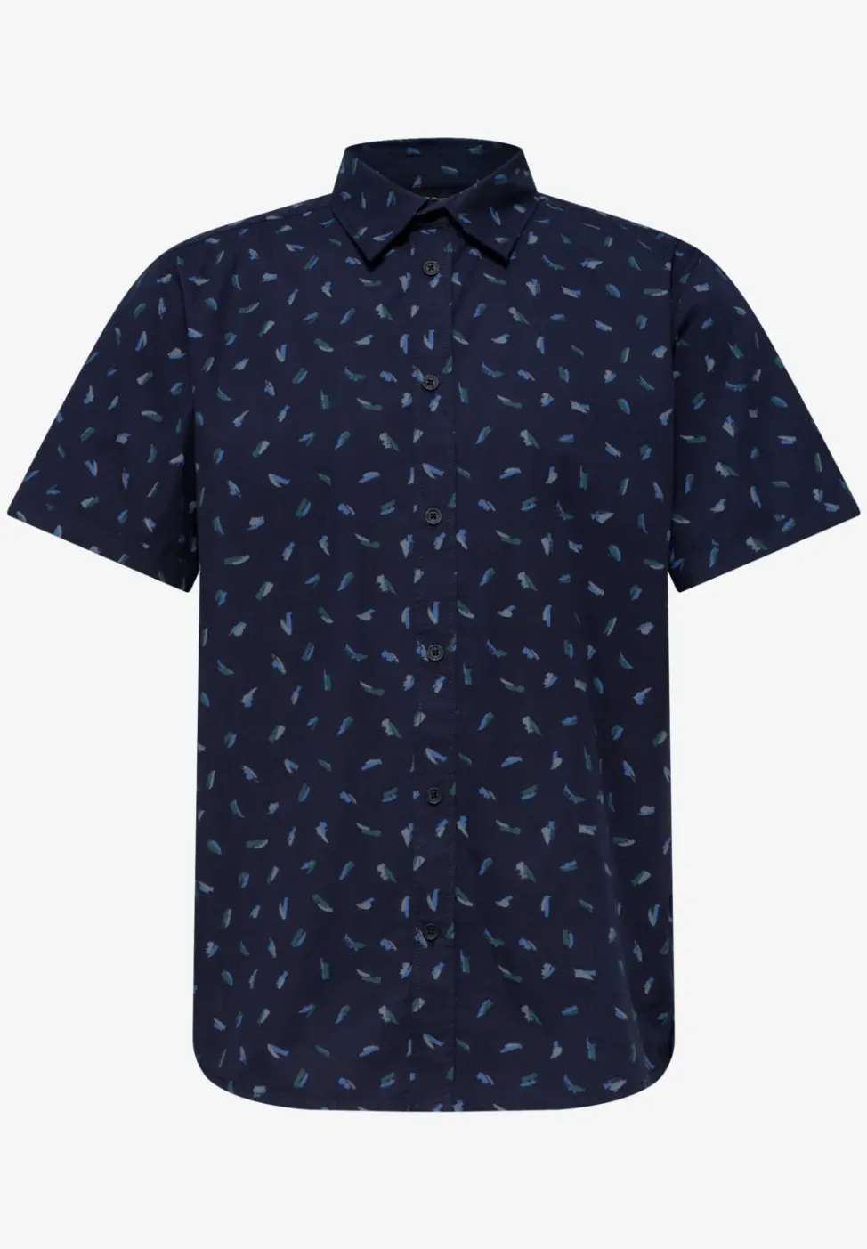 Kurzarm Hemd mit Allover-Print