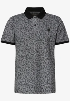Kurzarm Oxford Poloshirt mit Print