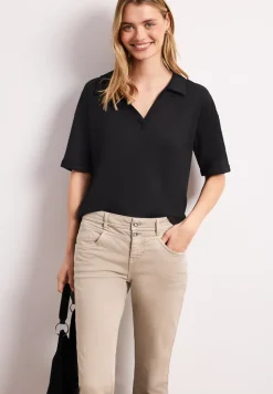 Kurzarm Poloshirt aus Jersey