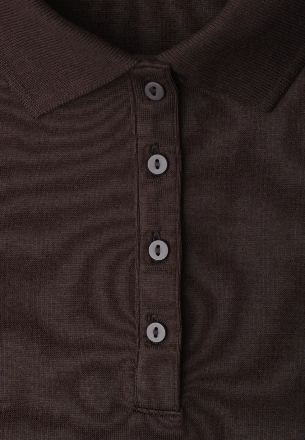 Kurzarm Poloshirt in Rippstruktur