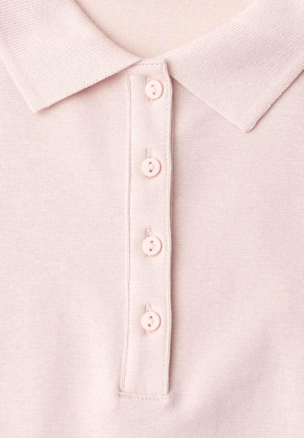 Kurzarm Poloshirt in Rippstruktur