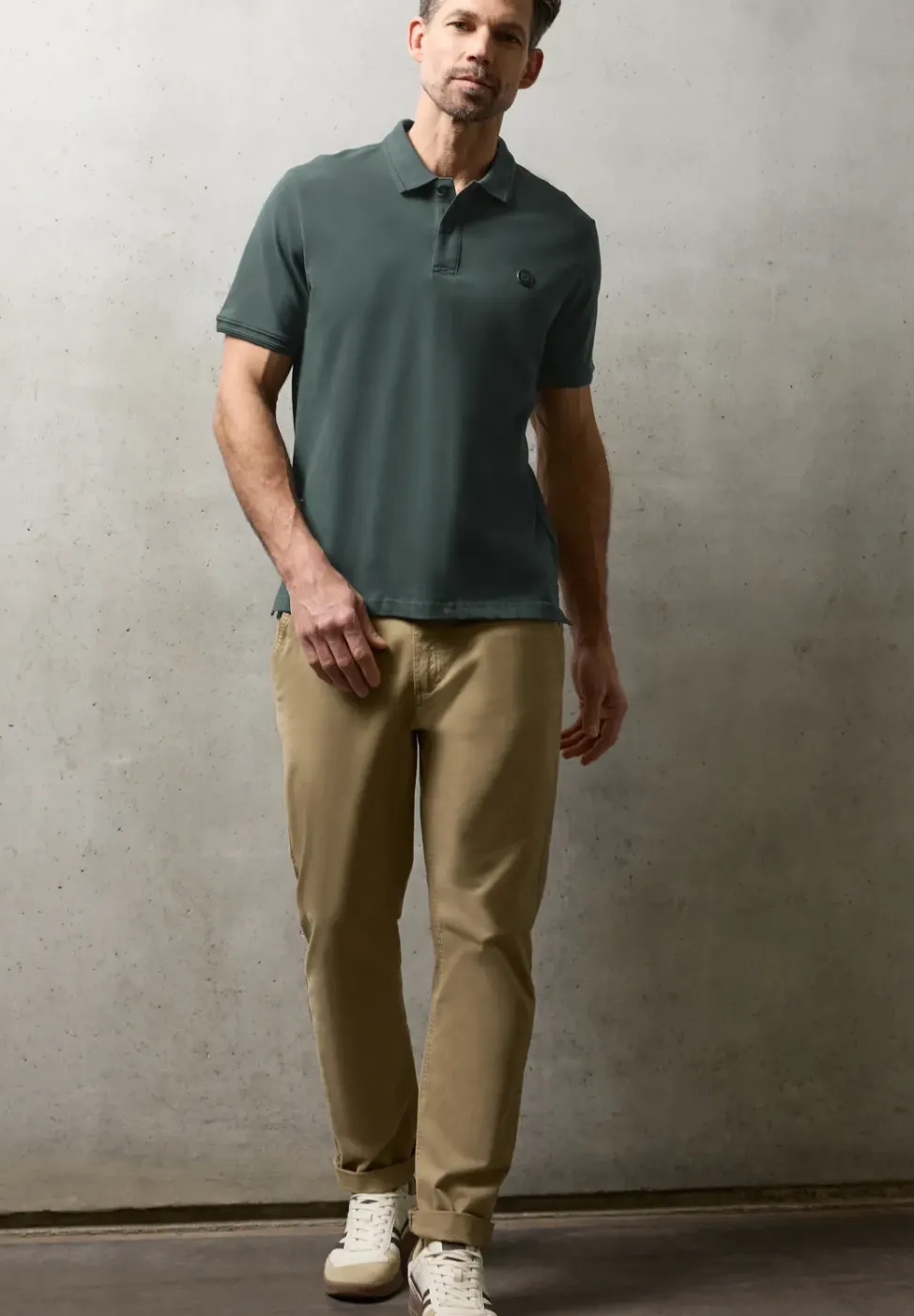 Kurzarm Poloshirt in Stretchqualität
