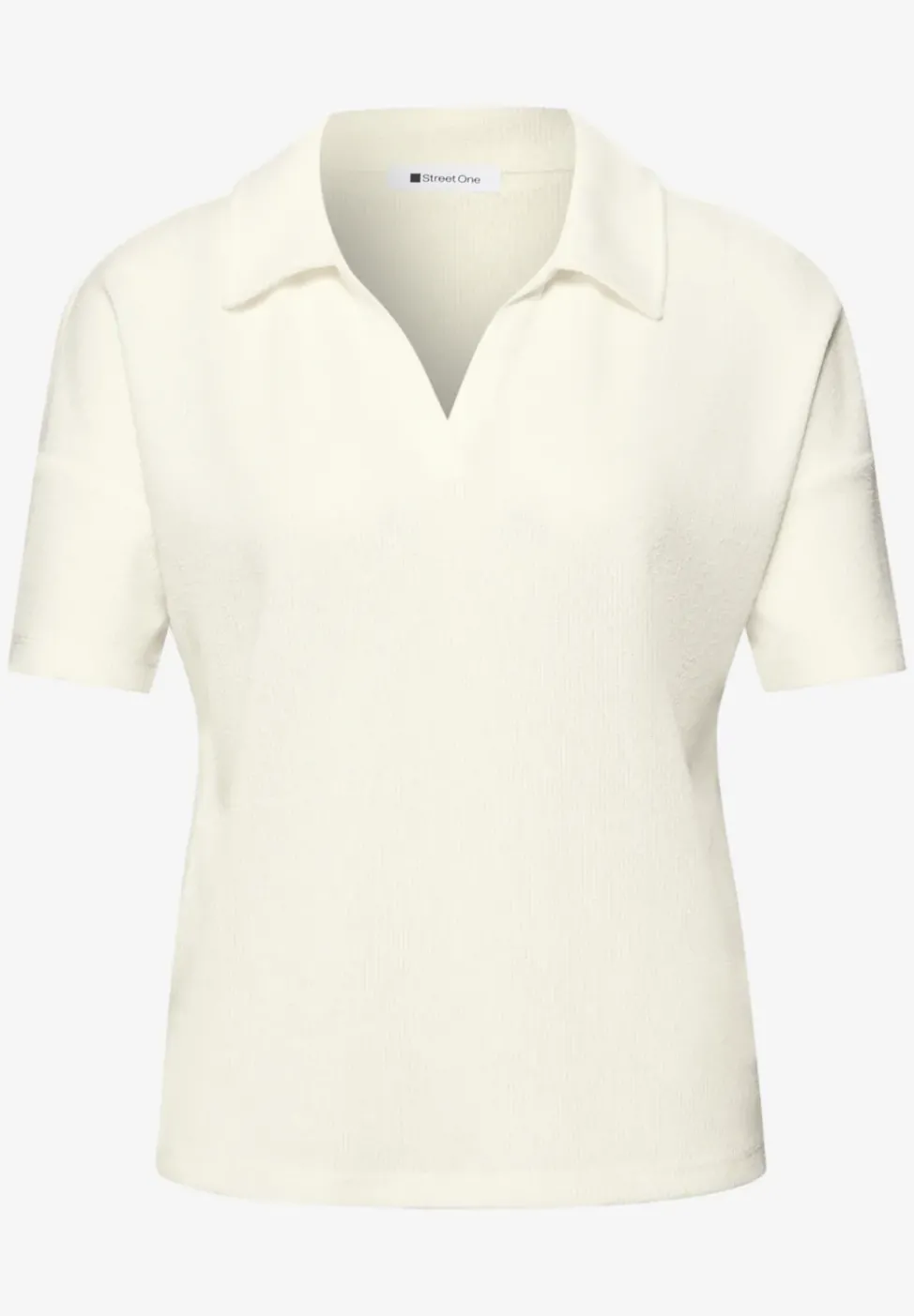 Kurzarm Poloshirt in Unifarbe