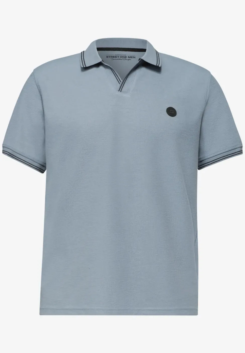 Kurzarm Poloshirt mit Struktur