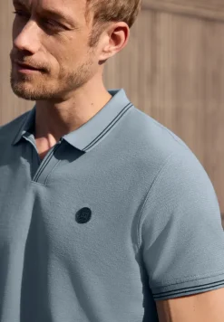 Kurzarm Poloshirt mit Struktur