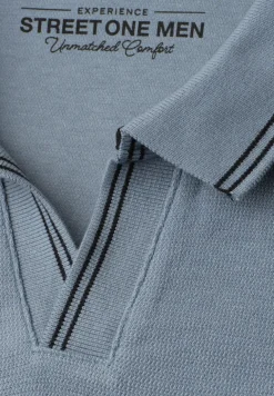 Kurzarm Poloshirt mit Struktur