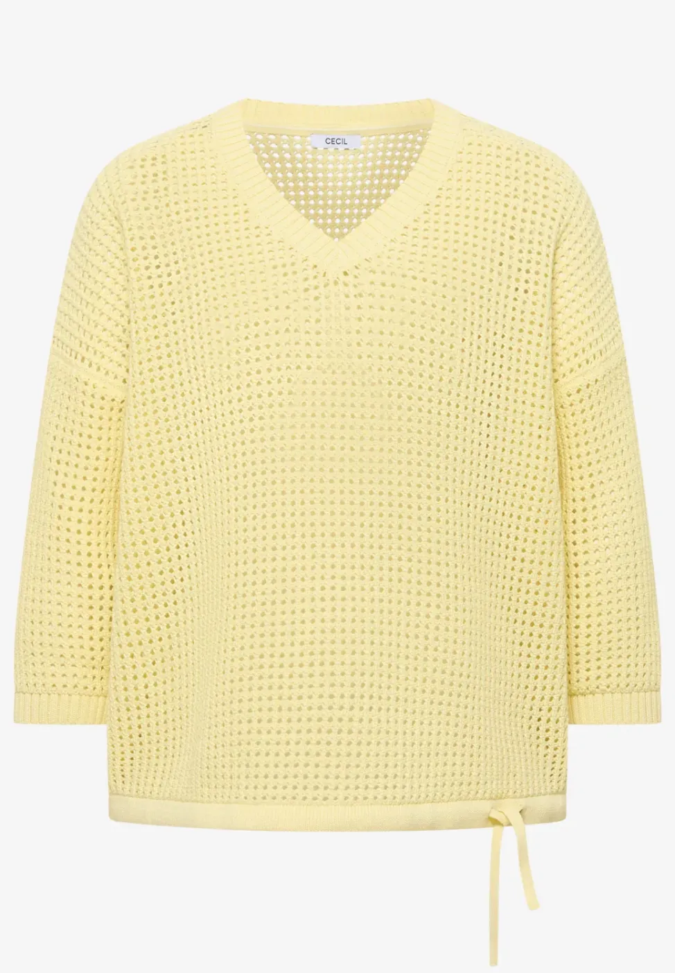 Kurzarm Pullover im Crochet-Look