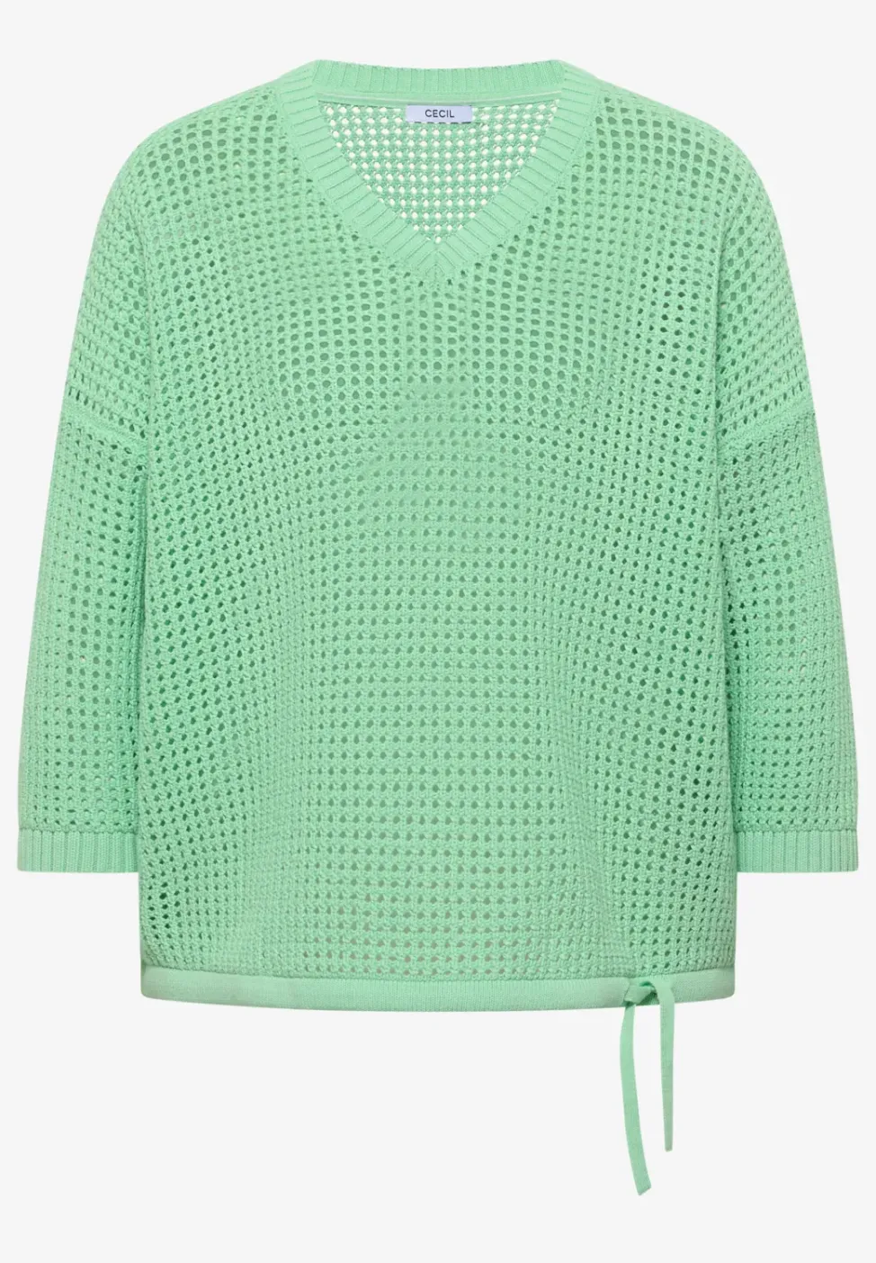 Kurzarm Pullover im Crochet-Look