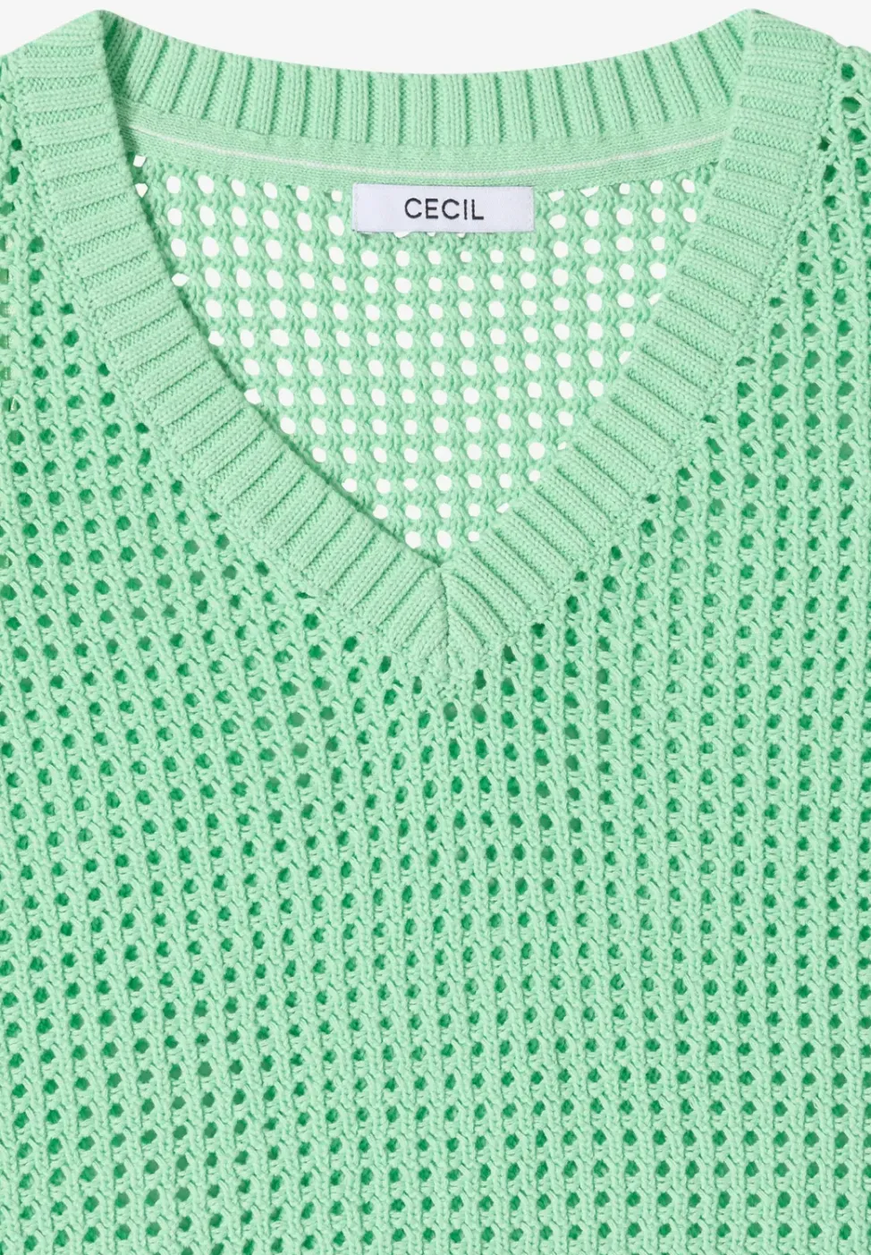 Kurzarm Pullover im Crochet-Look