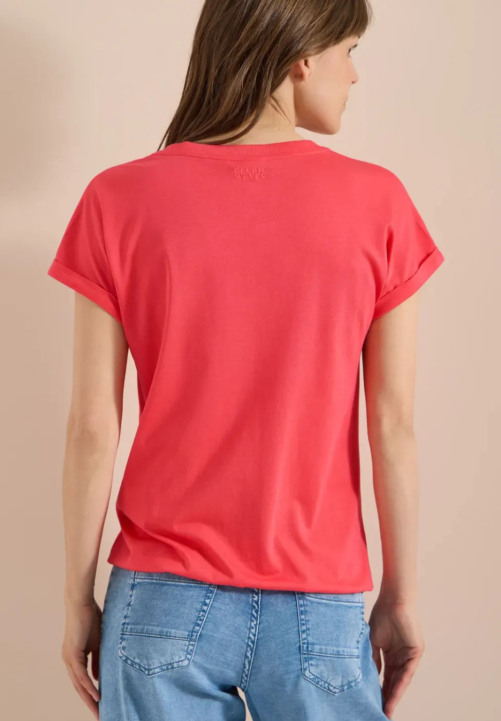 Kurzarm Shirt im Tunika-Look