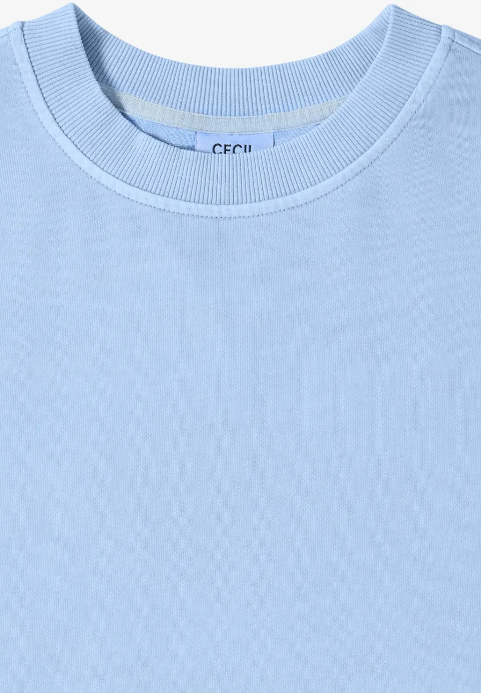 Kurzarm Sweatshirt im Garment dye Look