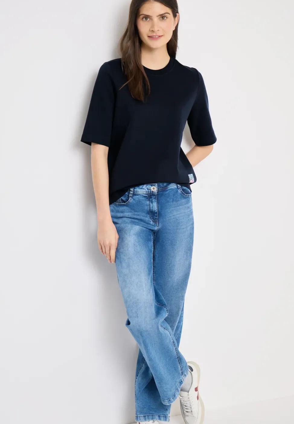 Kurzarm Sweatshirt mit Backprint