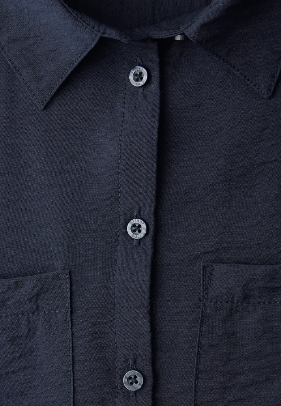 Kurzarm Bluse mit Elastiksaum