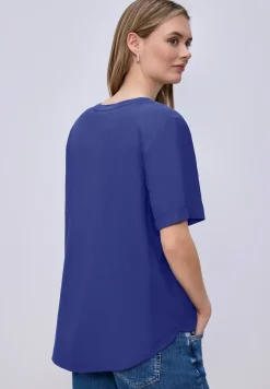 Kurzarm Bluse mit Turn-Up