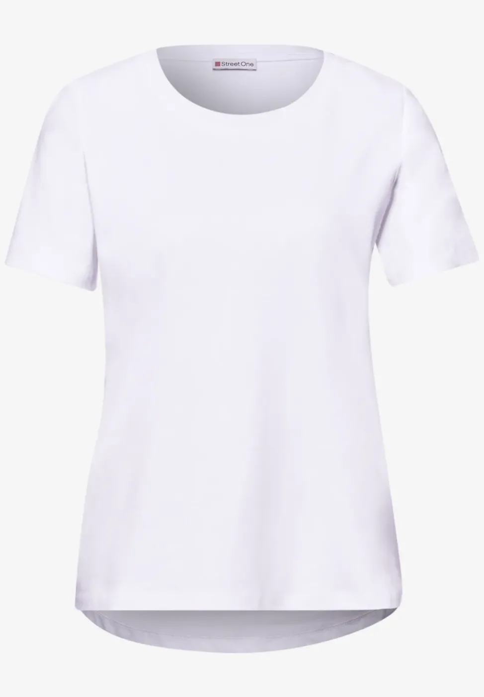 Kurzarm Longshirt mit Rundhals