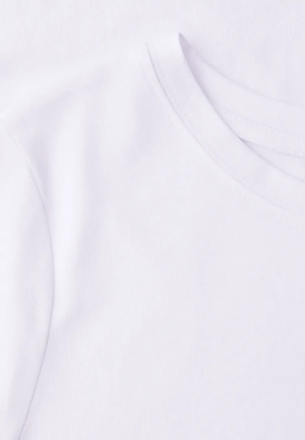 Kurzarm Longshirt mit Rundhals
