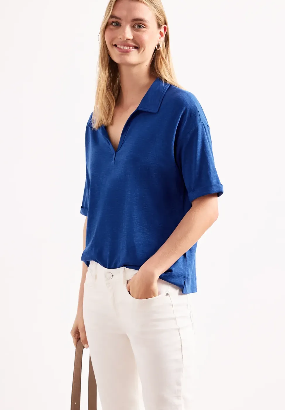 Kurzarm Poloshirt aus Jersey