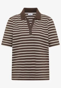 Kurzarm Poloshirt mit Streifen