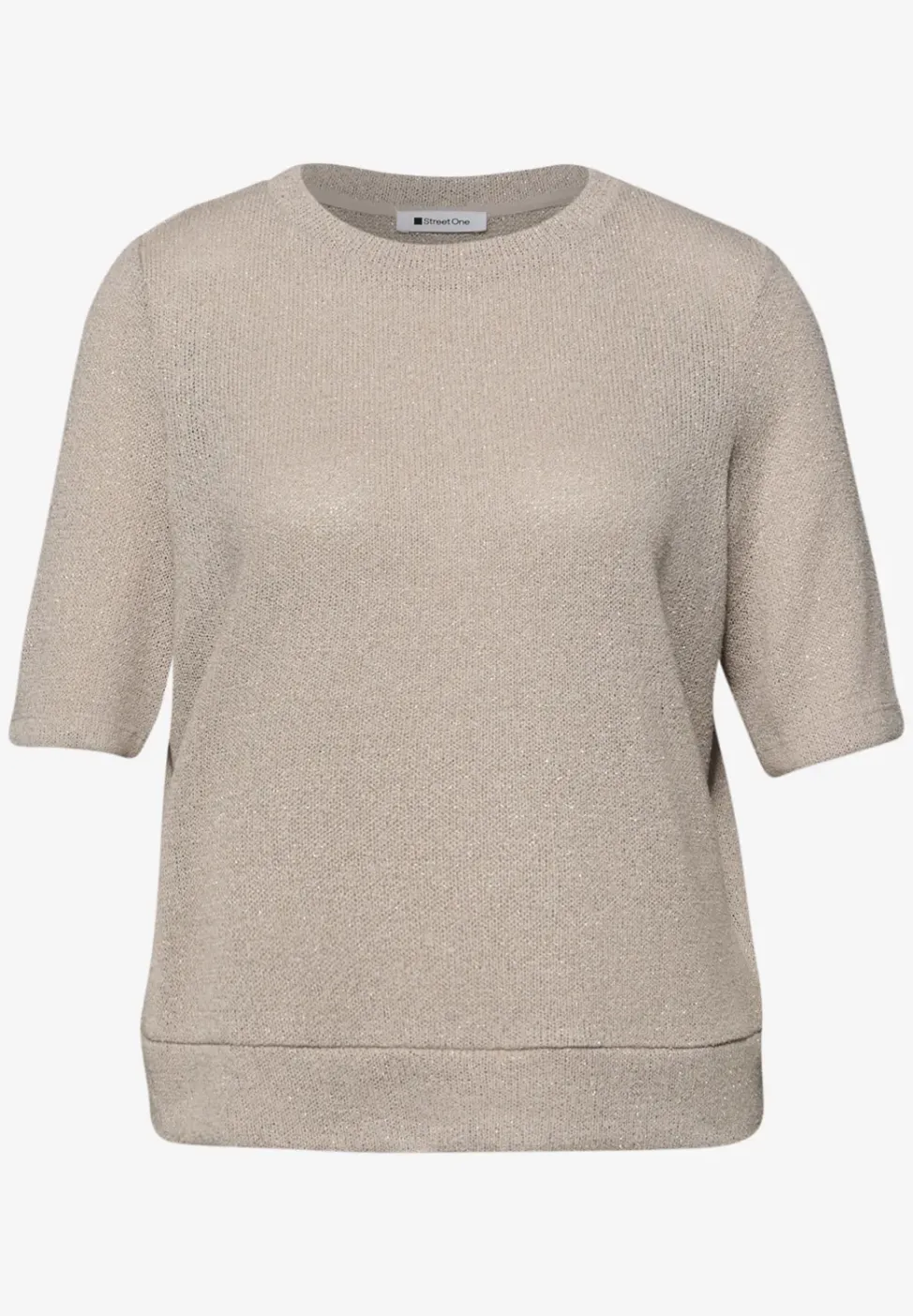 Kurzarm Shirt im schimmernden Look