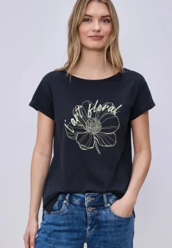 Kurzarm Shirt mit floralem Artwork
