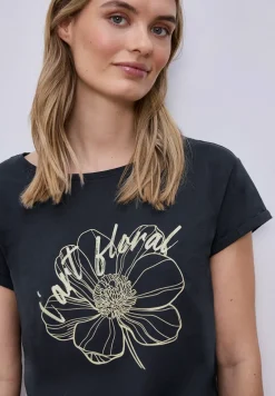 Kurzarm Shirt mit floralem Artwork