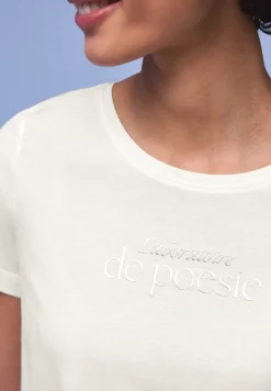 Kurzarm Shirt mit Folien-Wording