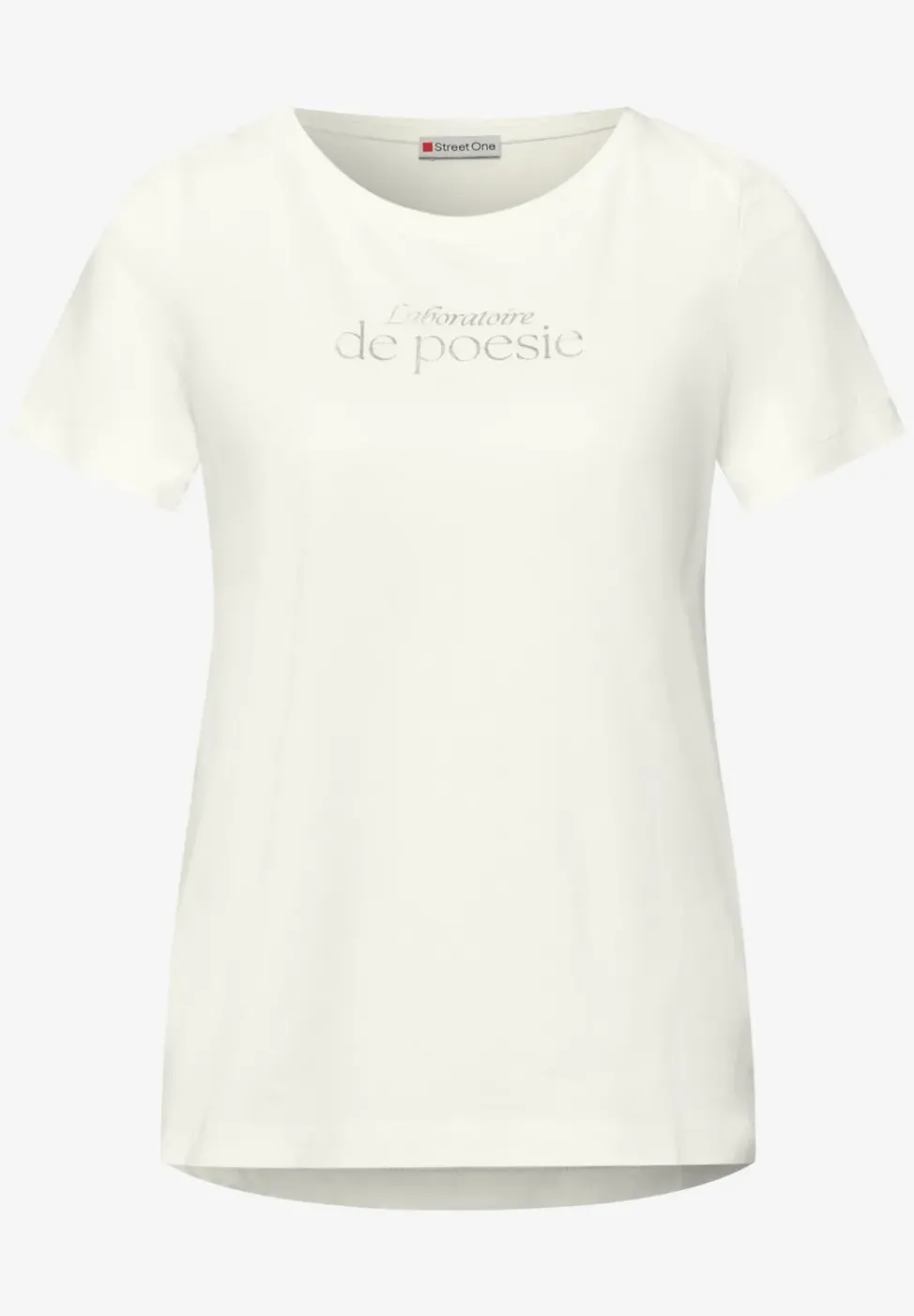 Kurzarm Shirt mit Folien-Wording