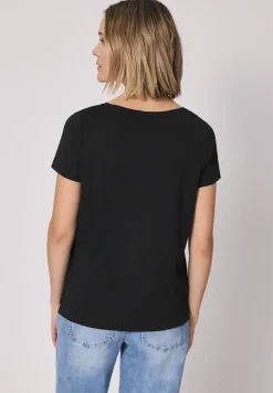 Kurzarm Shirt mit Folien-Wording