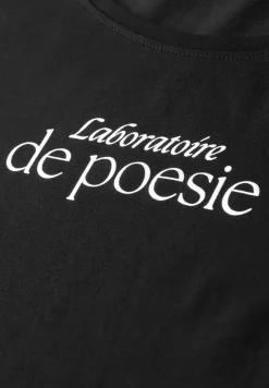 Kurzarm Shirt mit Folien-Wording