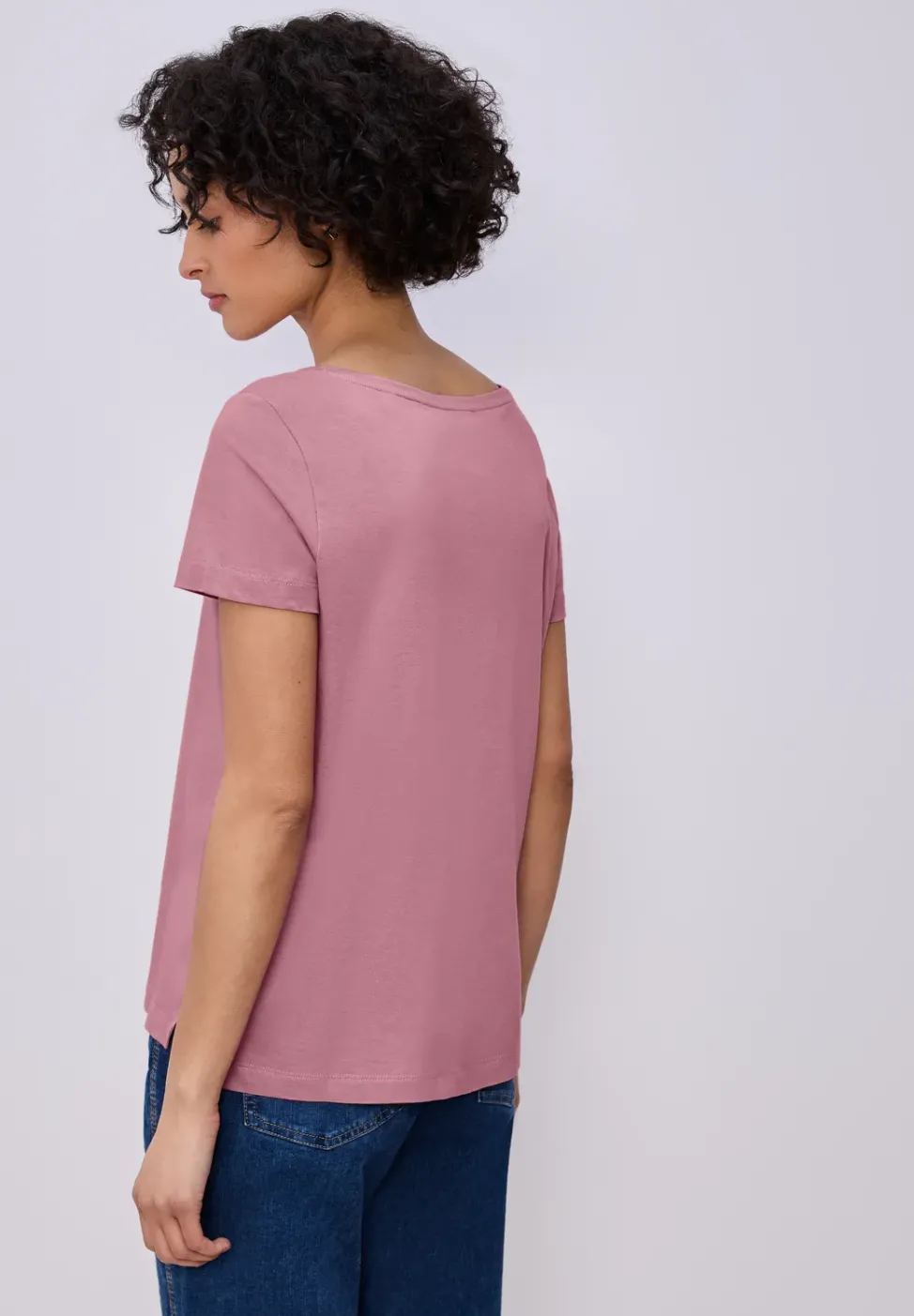 Kurzarm Shirt mit Folien-Wording