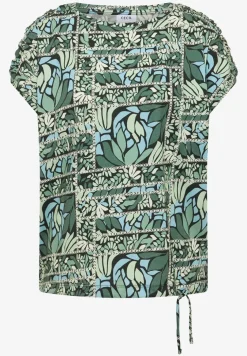 Kurzarm Shirt mit Patchwork-Print