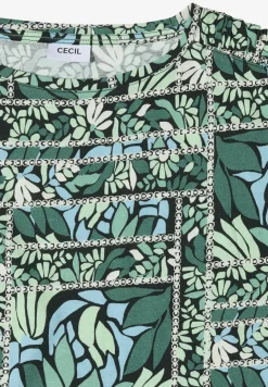 Kurzarm Shirt mit Patchwork-Print