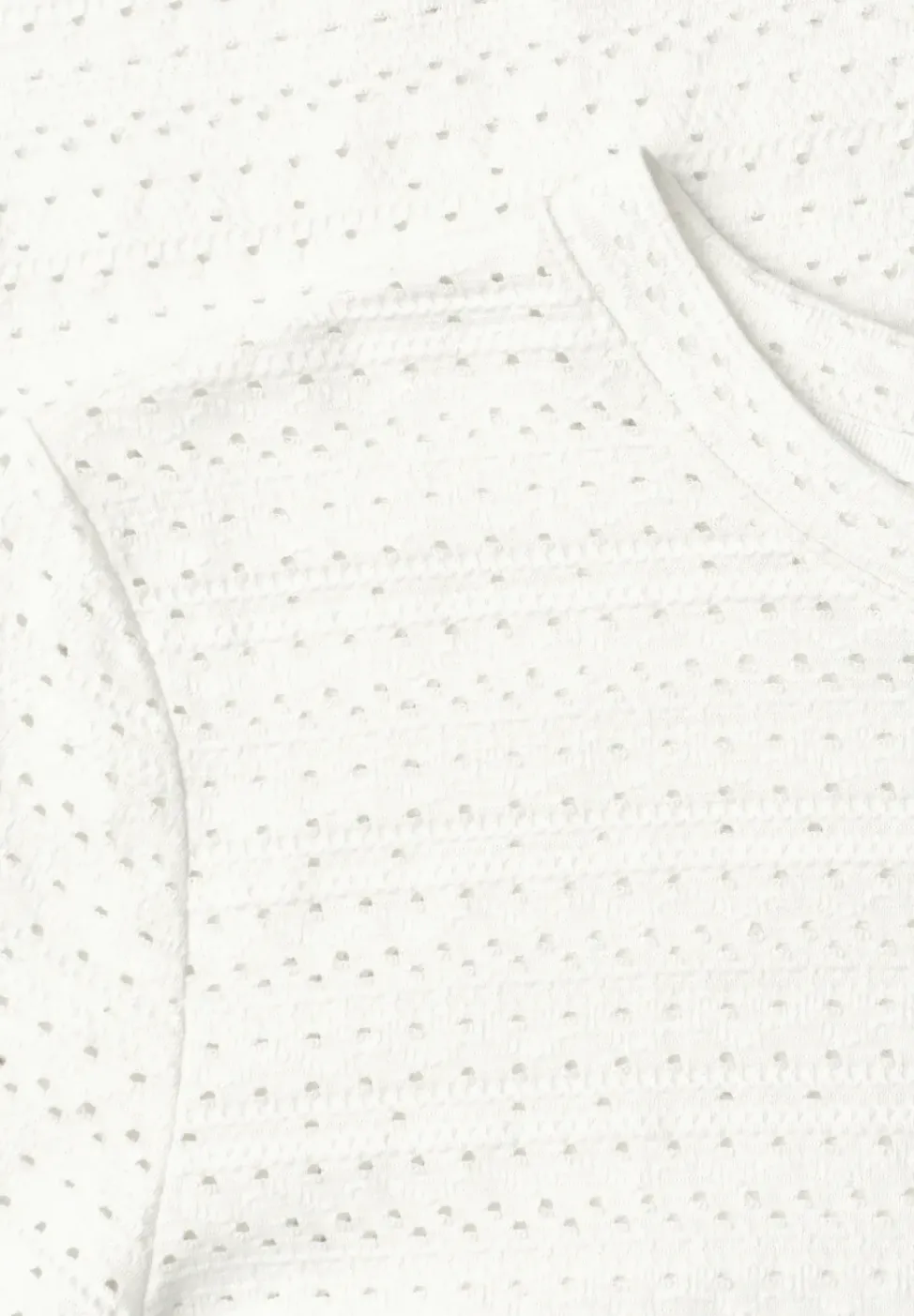 Kurzarm Shirt mit Rundhals aus Spitze