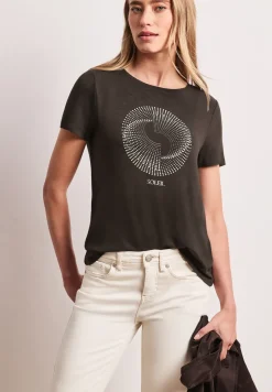 Kurzarm Shirt mit Rundhals und Print