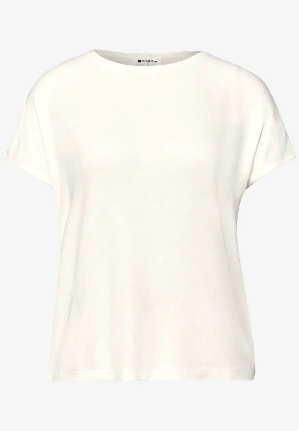 Kurzarm Shirt mit U-Boot-Ausschnitt