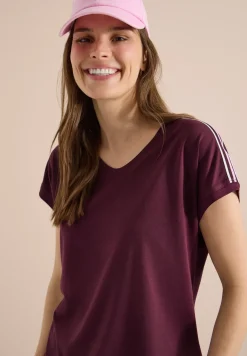 Kurzarm T-Shirt mit Tape-Detail