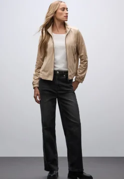 Kurze Velours Jacke
